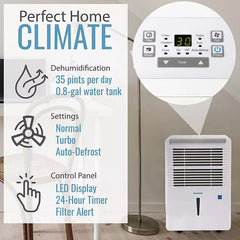 Keystone 35-Pint Dehumidifier with Electronic Controls