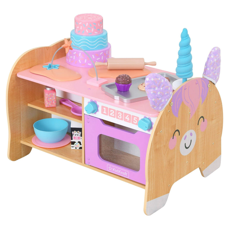 Foody Friends: Baking Fun Unicorn Wooden Toddler Activity Set