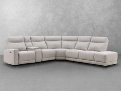 Kimmel Power Reclining Leather Sectional with Power Headrests