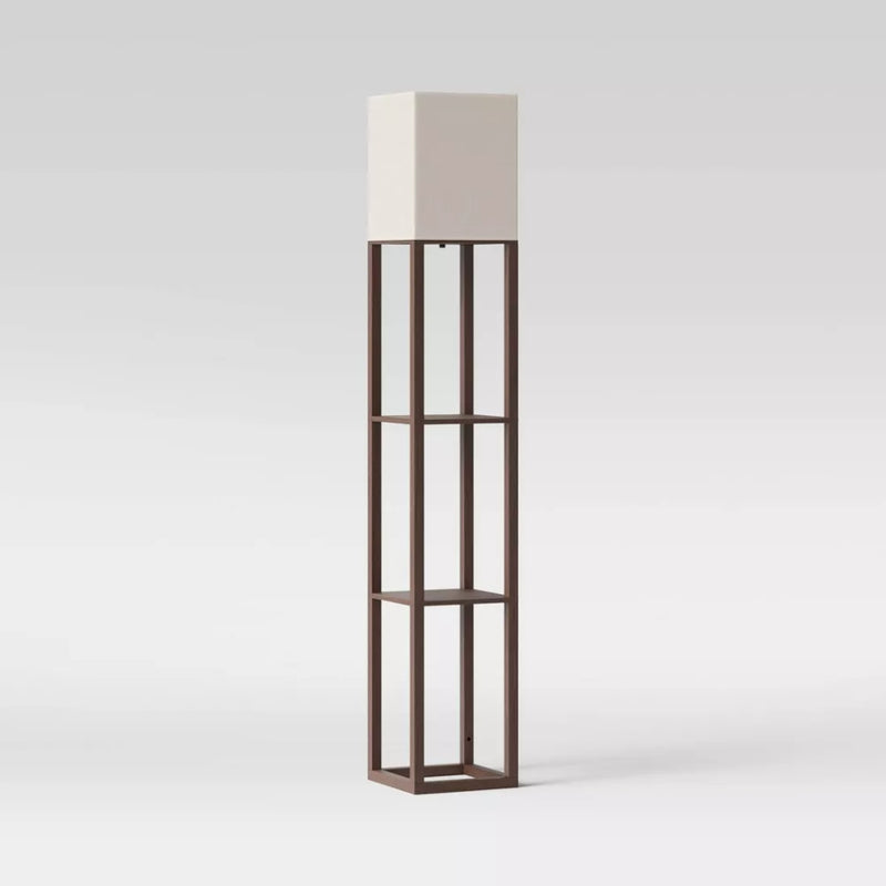Shelf Floor Lamp - Brown