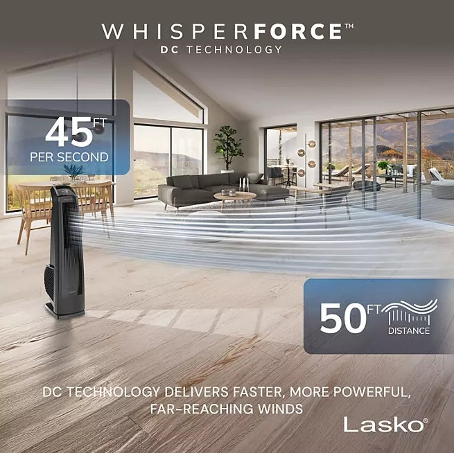 Lasko 35" DC High Velocity Blower Tower Fan with Remote