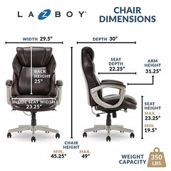 La-Z-Boy Westley Big & Tall Executive Office Chair With Active Lumbar Support