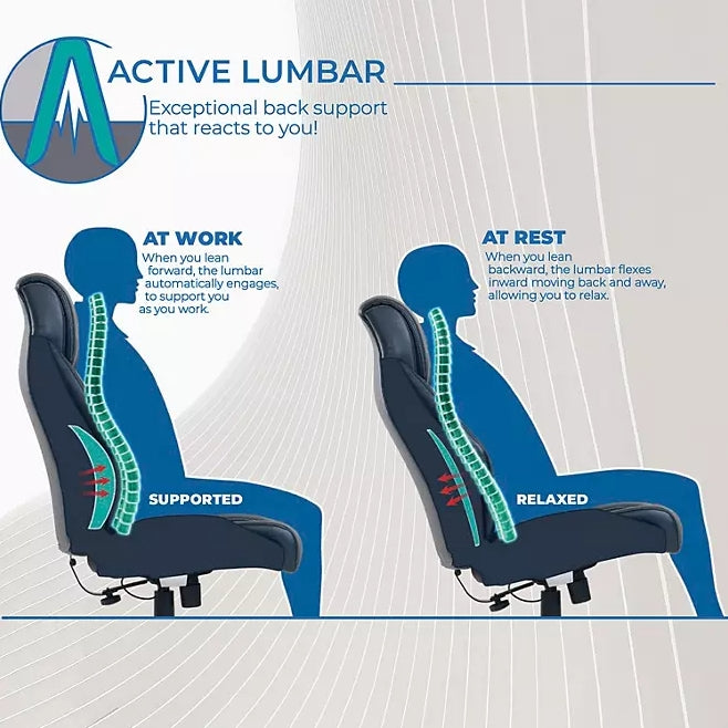La-Z-Boy Westley Big & Tall Executive Office Chair With Active Lumbar Support