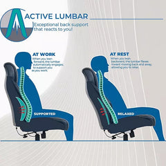 La-Z-Boy Westley Big & Tall Executive Office Chair With Active Lumbar Support