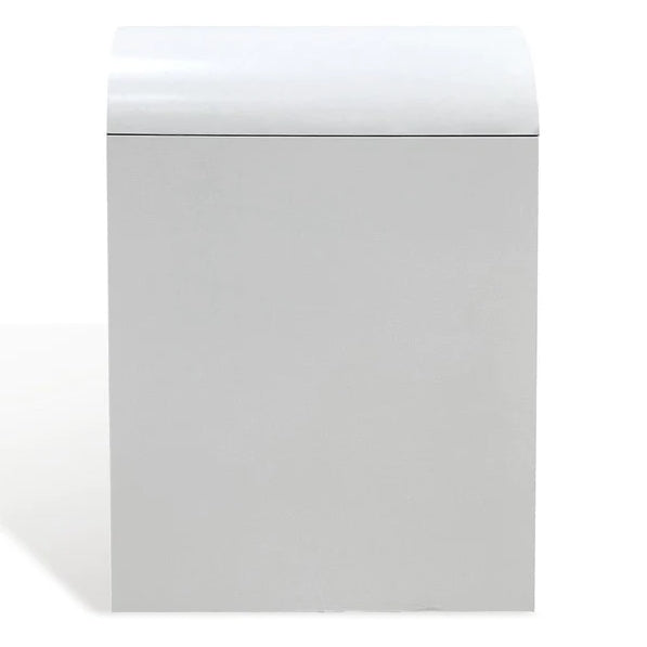 Liabella 1 Drawer Curved Nightstand - White