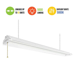 Westinghouse 4' 5000 Lumen LED Shop Light, White Finish