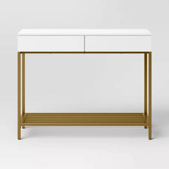 Loring Console Table - White