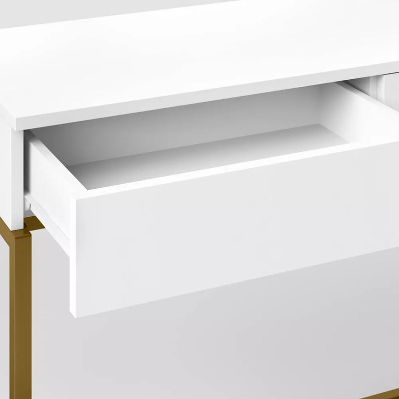 Loring Console Table - White