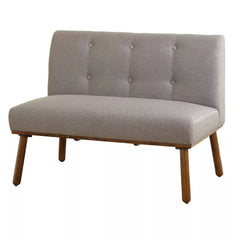 Playmate Gray Fabric Loveseat