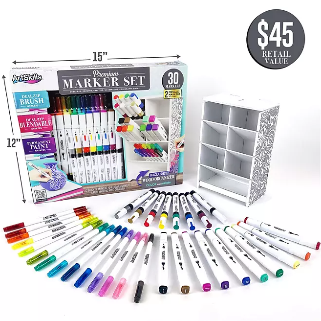 ArtSkills Premium Marker Set with Display