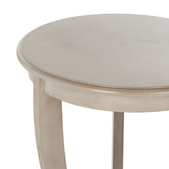 Mary Pedestal Side Table - Gray