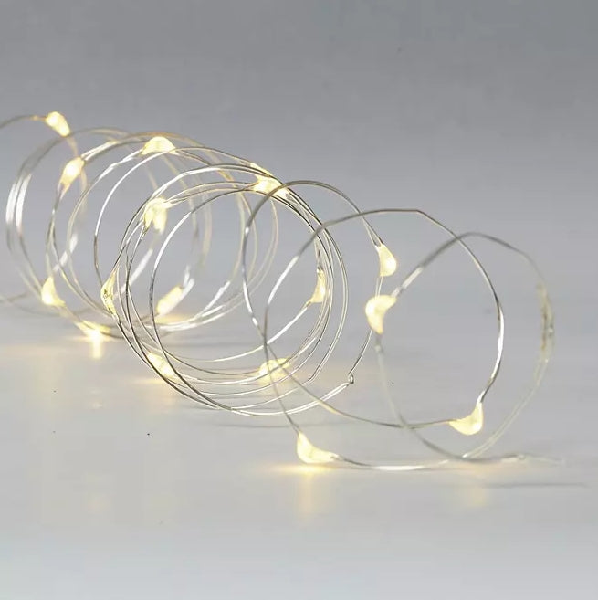 8 Function 240 LED Micro Wire Lights - Warm White