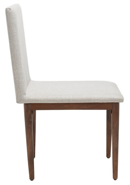 Milana Dining Chair - Light Gray/Walnut