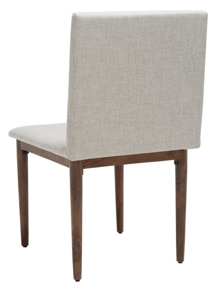 Milana Dining Chair - Light Gray/Walnut