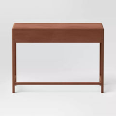 Minsmere Writing Desk with Drawers Brown