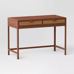Minsmere Writing Desk with Drawers Brown