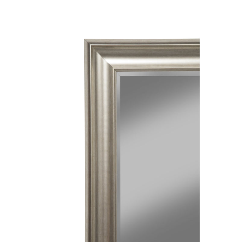 Champagne Silver Wall Beveled Mirror 36"x30"