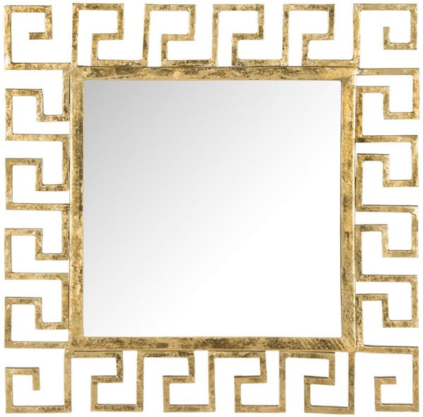 Calliope Greek Key Mirror - Gold