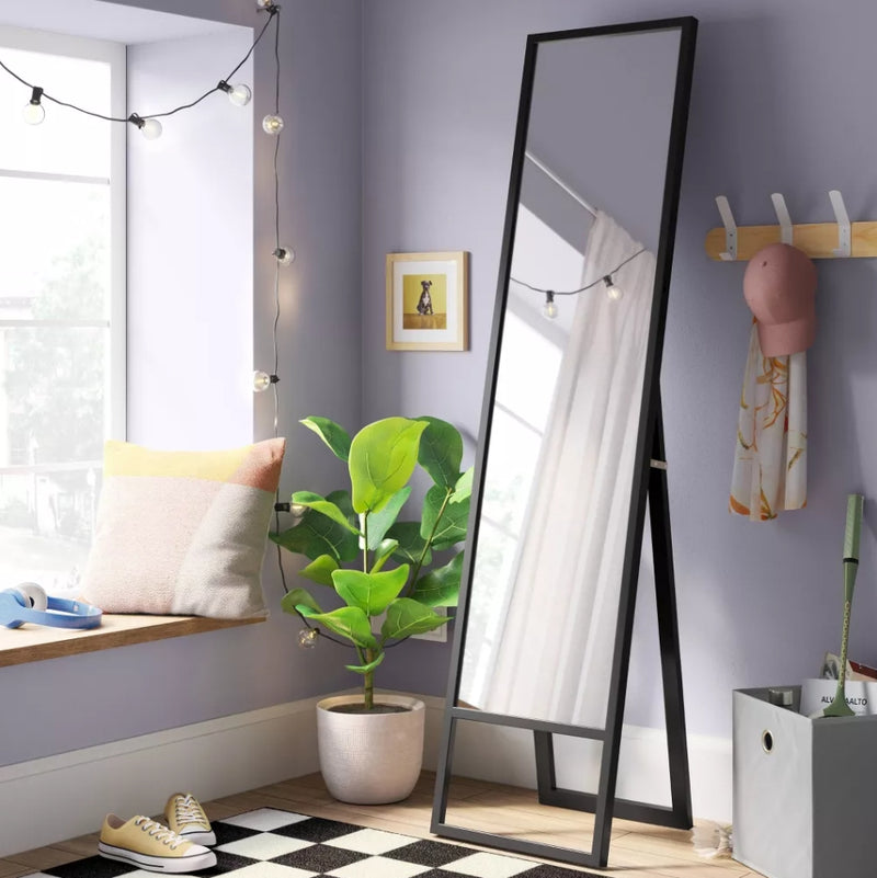 14" x 58" Easel Mirror - Black