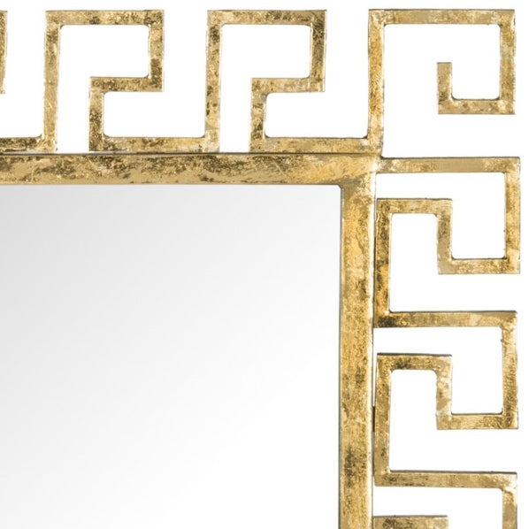 Calliope Greek Key Mirror - Gold