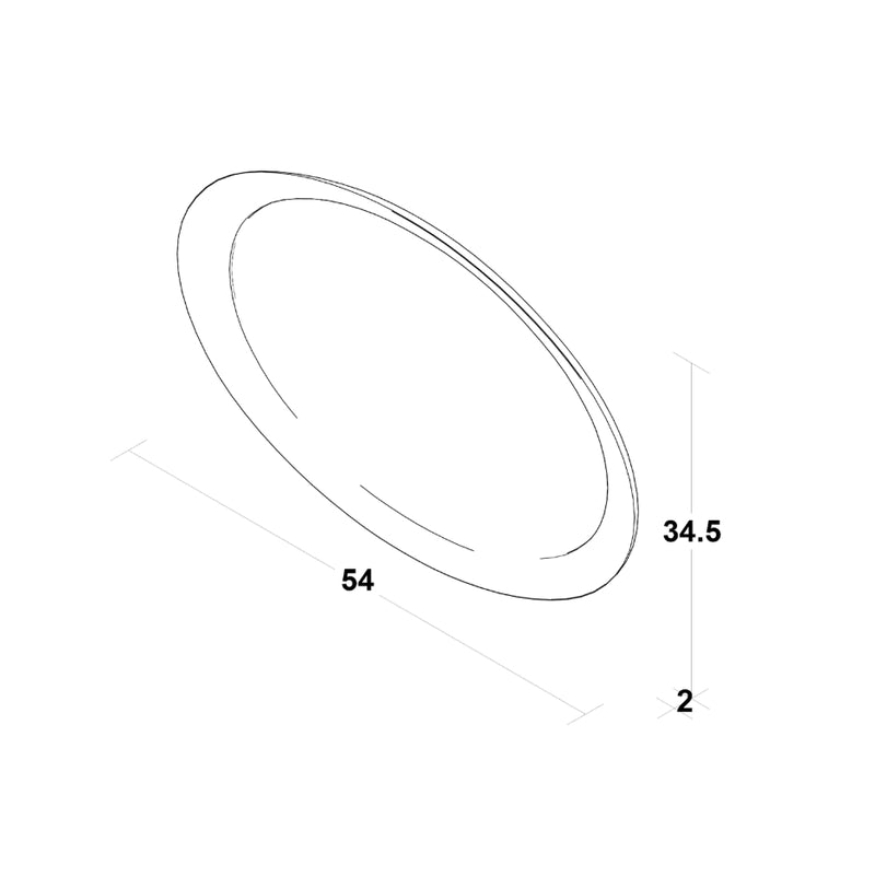 Visage Oval Mirror (Multiple Colors)