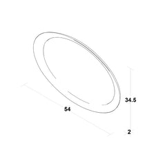 Visage Oval Mirror (Multiple Colors)