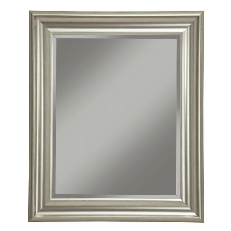 Champagne Silver Wall Beveled Mirror 36"x30"