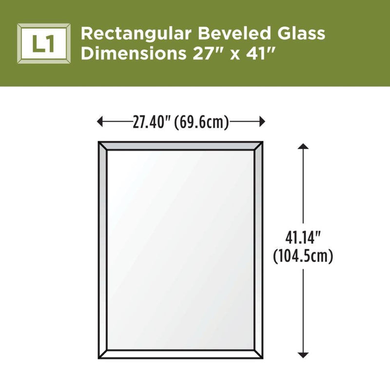 Delta 33" x 47" Mirror Frame and 27" x 41" Vanity Mirror