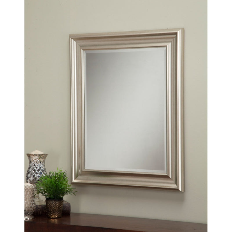 Farmhouse White Window Wood Mirror - 33" x 18"