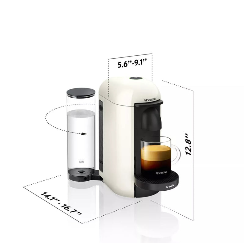 Nespresso VertuoPlus Single-Serve Coffee Maker and Espresso Machine - White