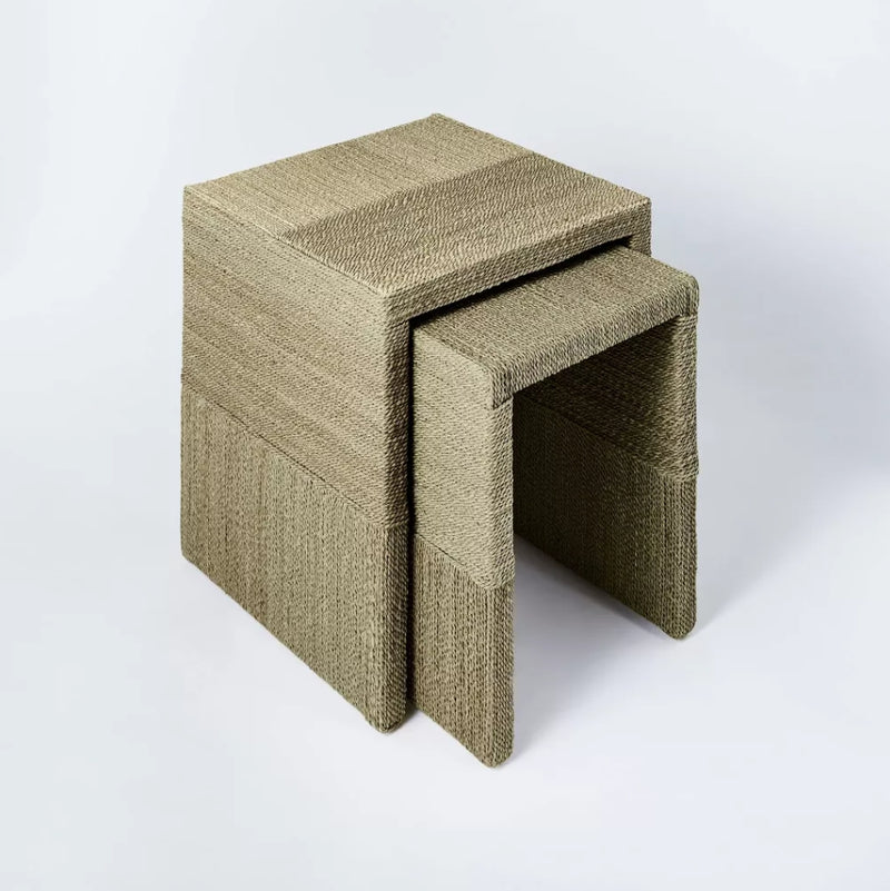 Woven Nesting Tables (Set of 2)
