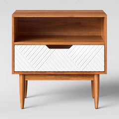 Touraco Nightstand White/Brown