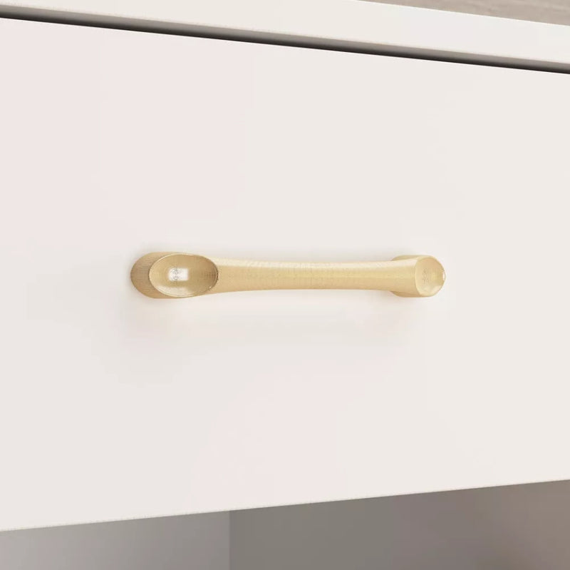 One Drawer Nightstand With One Open Shelf - White