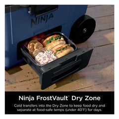 Ninja FrostVault 45qt Wheeled Cooler with Cold Dry Zone - Blue