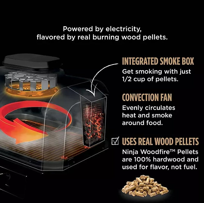 Ninja Woodfire Pro Connect Premium XL Outdoor Grill & Smoker