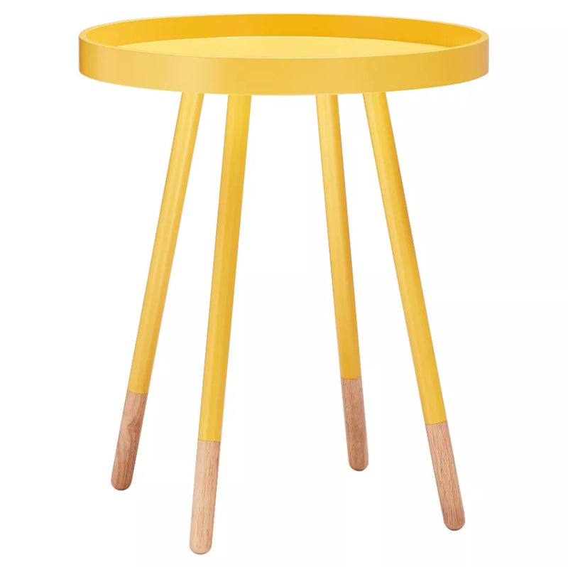 Olcott Mid Century Tray Top Accent Table - Yellow