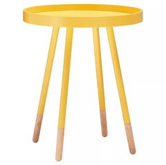 Olcott Mid Century Tray Top Accent Table - Yellow