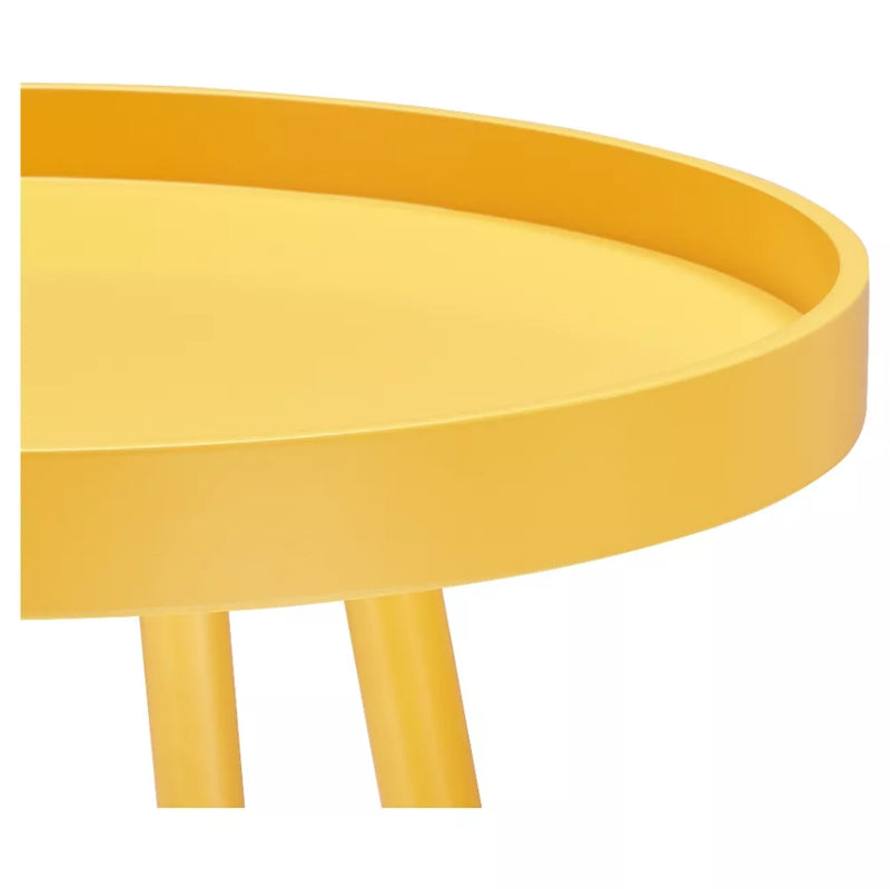 Olcott Mid Century Tray Top Accent Table - Yellow