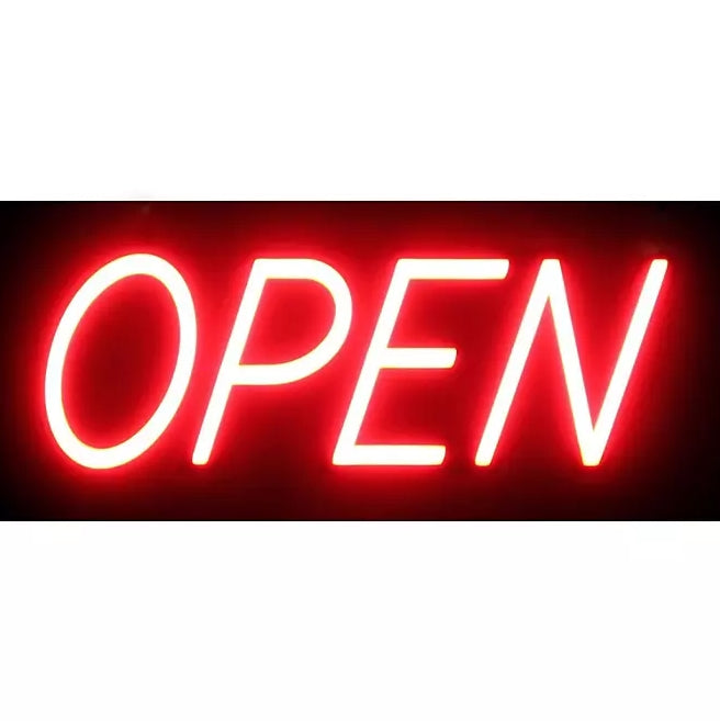 Optiva Ultra Bright LED Open Sign with Remote Control, 19.5"