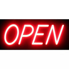 Optiva Ultra Bright LED Open Sign with Remote Control, 19.5