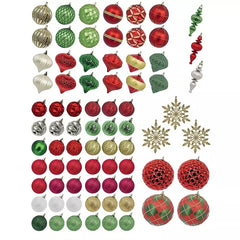 Shatterproof Ornament Collection, 76 pcs. - Classic Christmas