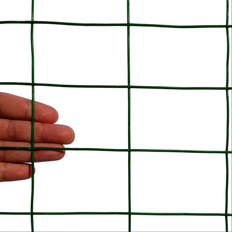 MTB Green PVC Welded Wire Mesh Garden Economy Fence 36" x 25'