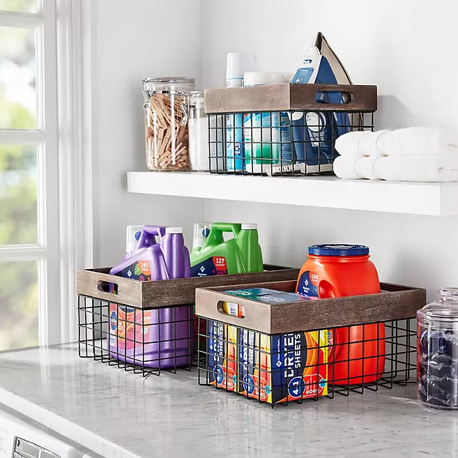 Pantry Storage Bins, Set of 3