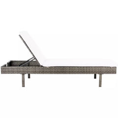Cam Outdoor Sunlounger - Gray/Brown