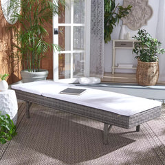Cam Outdoor Sunlounger - Gray/Brown