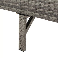 Cam Outdoor Sunlounger - Gray/Brown