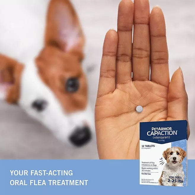 PetArmor CapAction Flea Tabs for Dogs