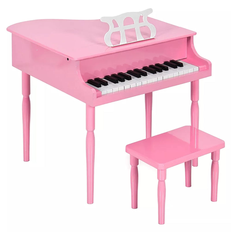 Kids Classic 30-Key Mini Piano w/ Bench - Pink