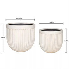 Grooved Planters - 2 Pack