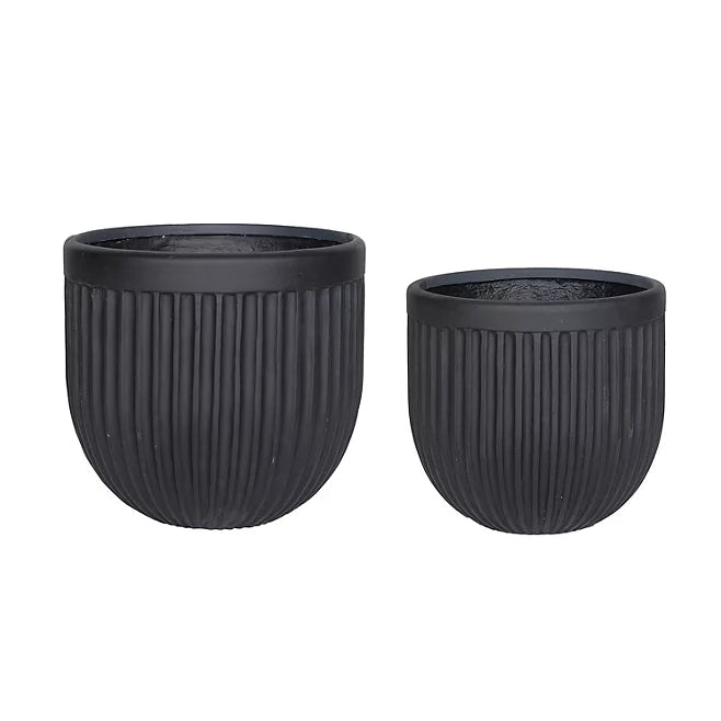 Grooved Planters - 2 Pack